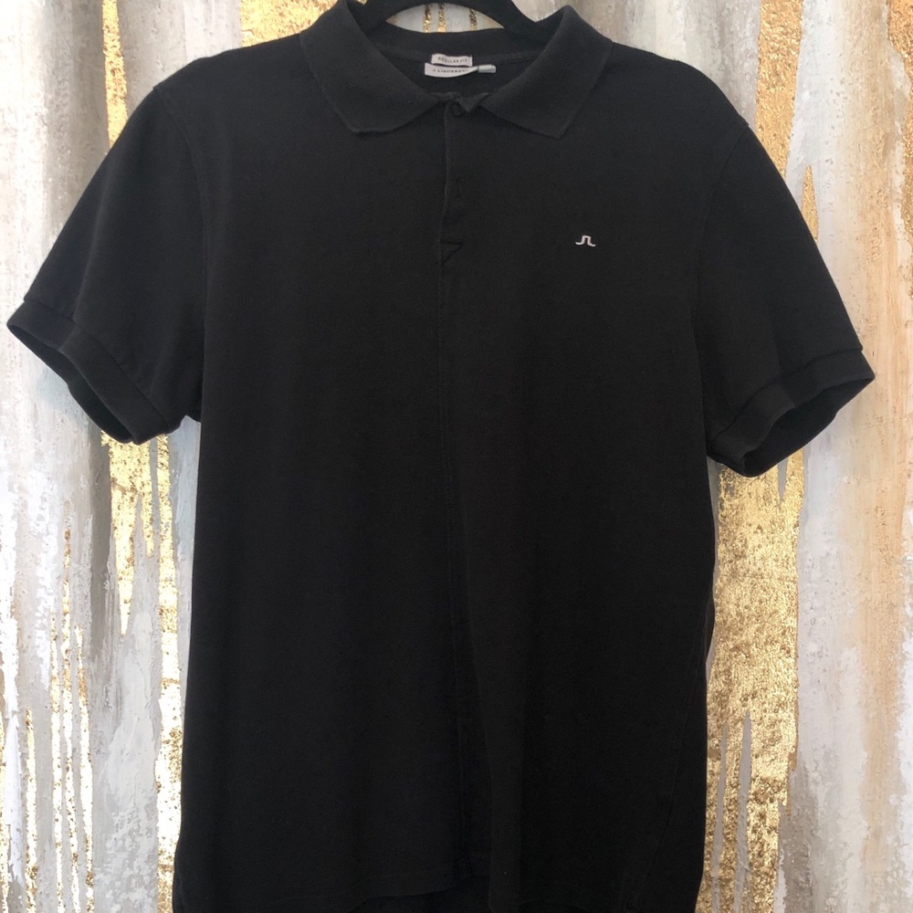 J. LIDEBERG regular fit black golf polo!